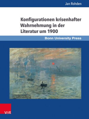 cover image of Konfigurationen krisenhafter Wahrnehmung in der Literatur um 1900